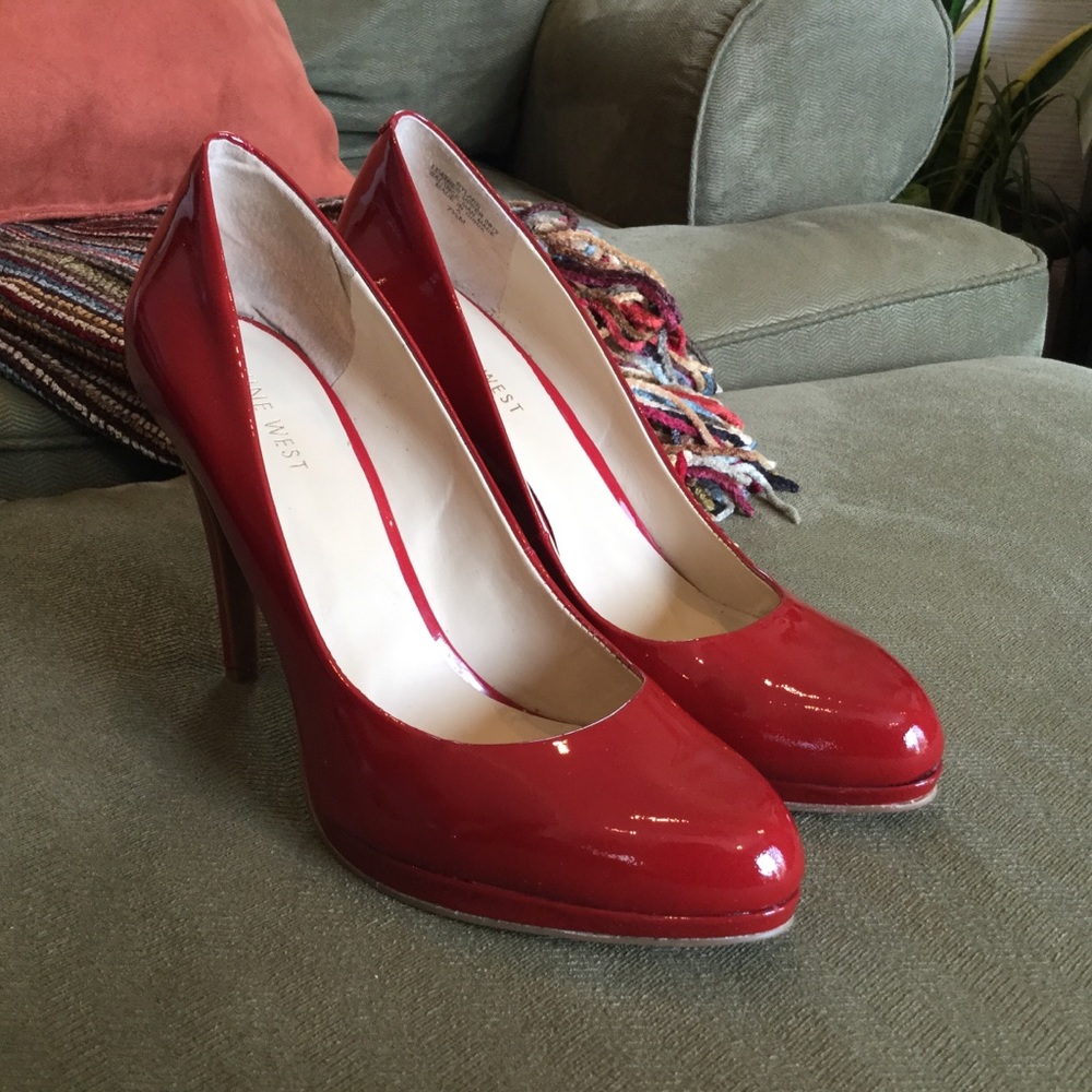 Red Patent Leather Heels